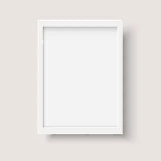 White frame the photo