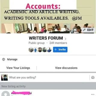 Profile image of WRITERS FORUM on Telegram