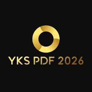 Image de profil de YKS PDF 2026 sur Telegram