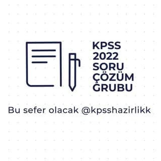 Profile image of KPSS SORU ÇÖZÜM GRUBU on Telegram