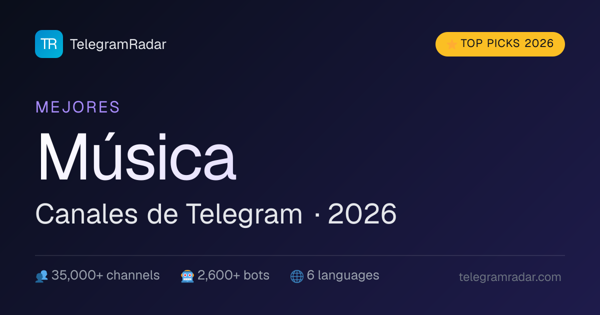 Mejores Canales de Telegram de Música 2026