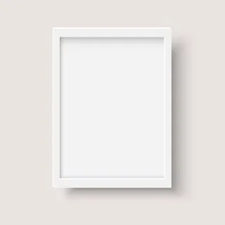 White frame the photo