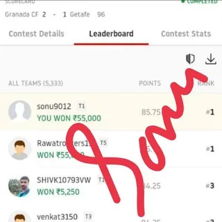 Fantasy mini gl expert @sonu..⚽️🏀🏏