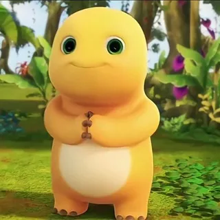 STIKER.GIF (DINO KUNING)